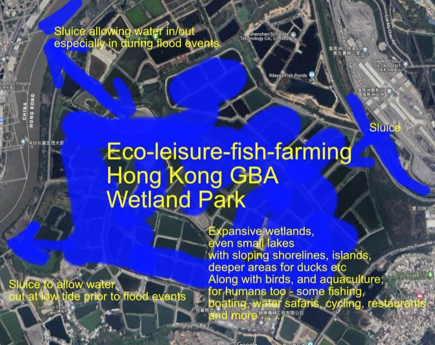 Build San Tin Technopole on Solid Ground and Create a Wetland Park that Reduces Floods in nw Hong Kong and Shenzhen